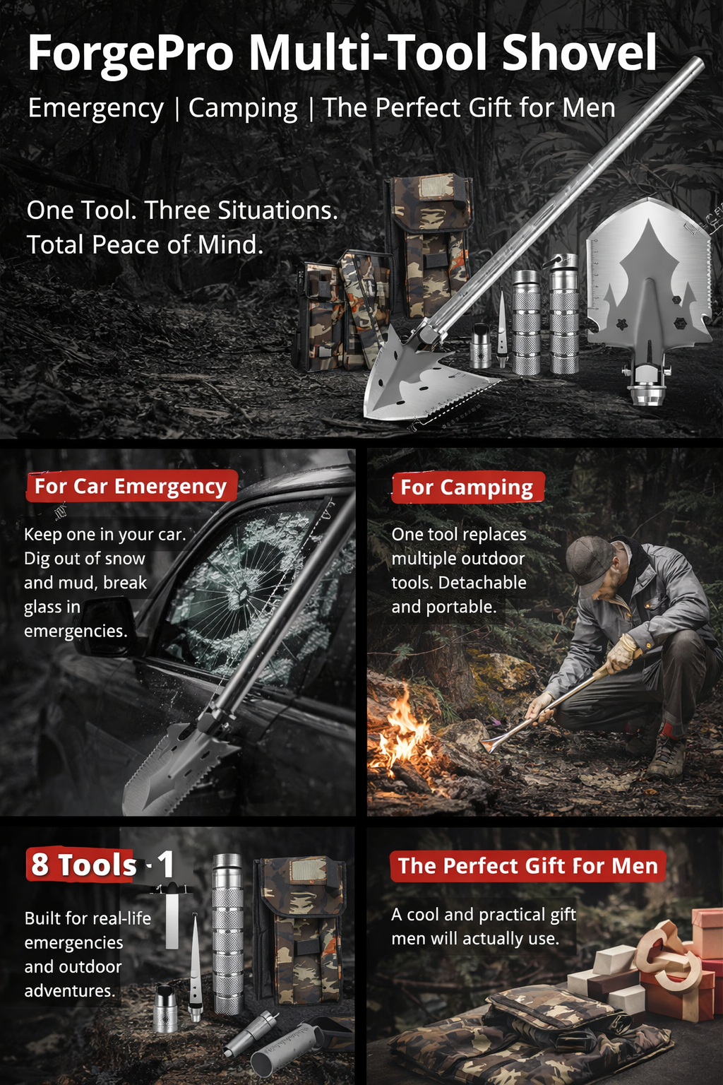 ForgePro Multi-Tool Shovel